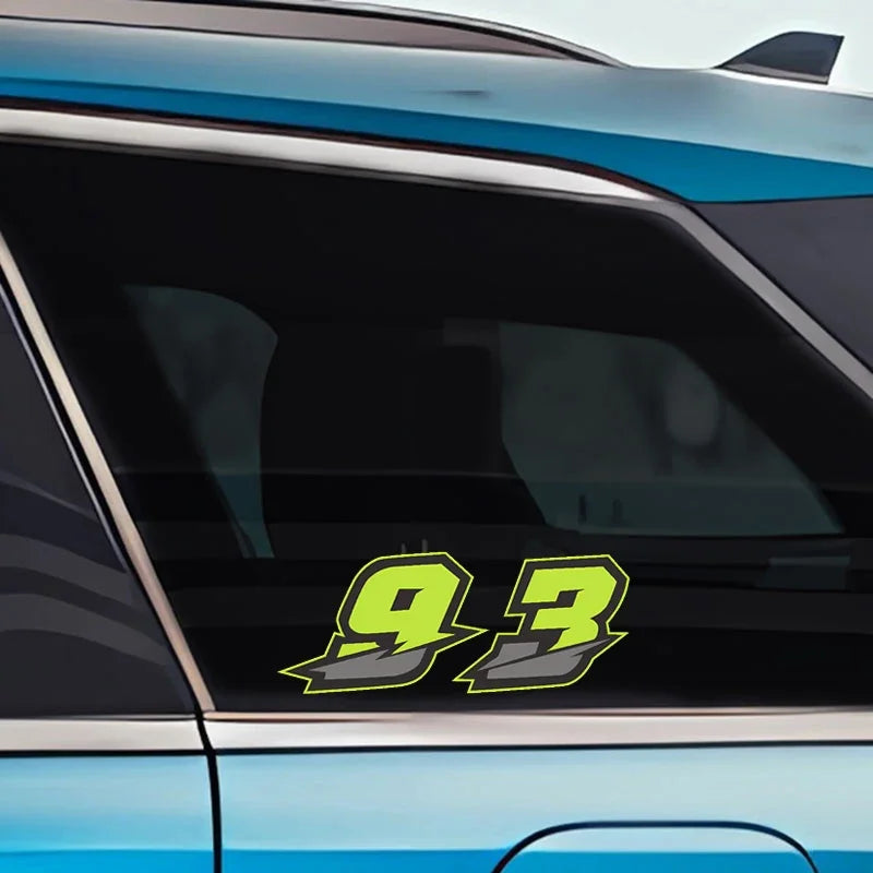 For Auto Window Body Bumper Waterproof 0123456789 Number