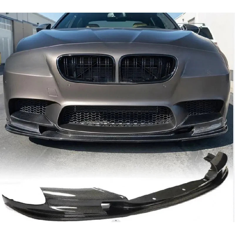 For 5 Series F10 M5 Sedan Carbon Fiber Front Bumper Lip Chin