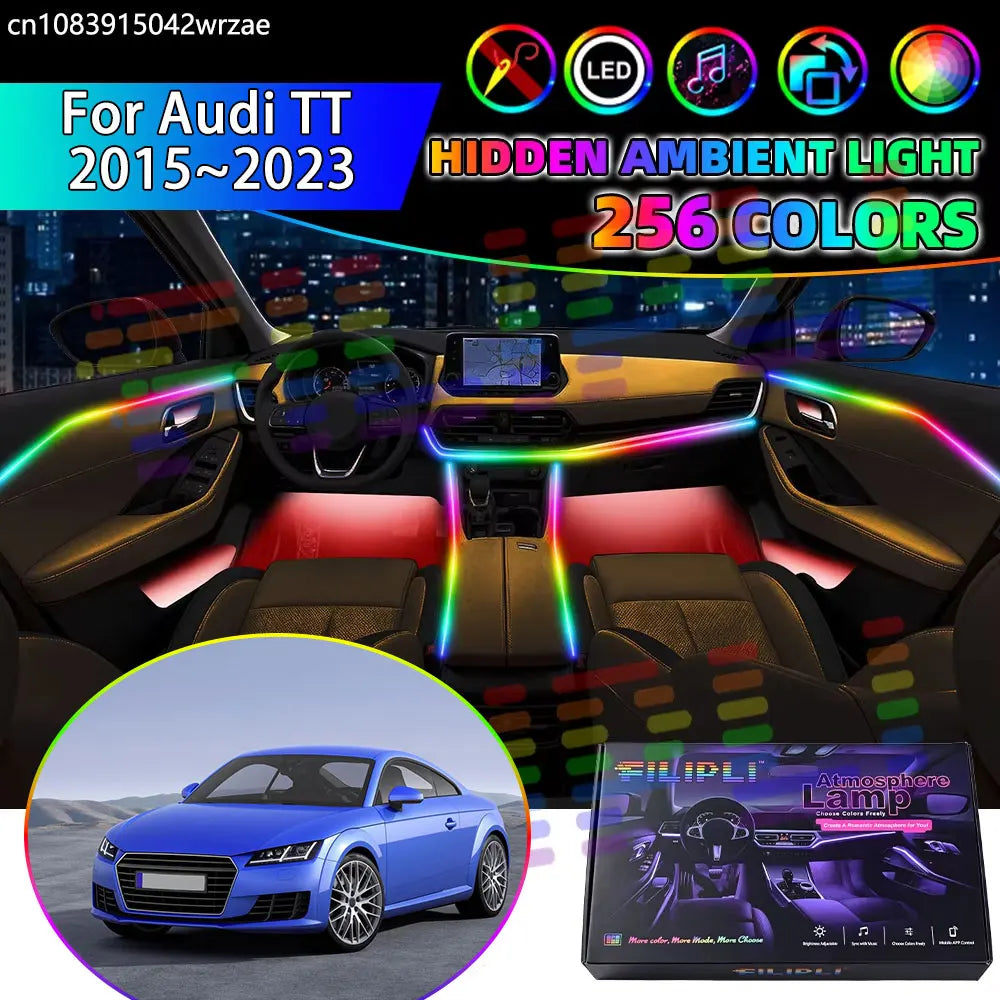 For Audi Tt 2015~2023 Fv 8S MK3 RGB Interior Ambient Strips