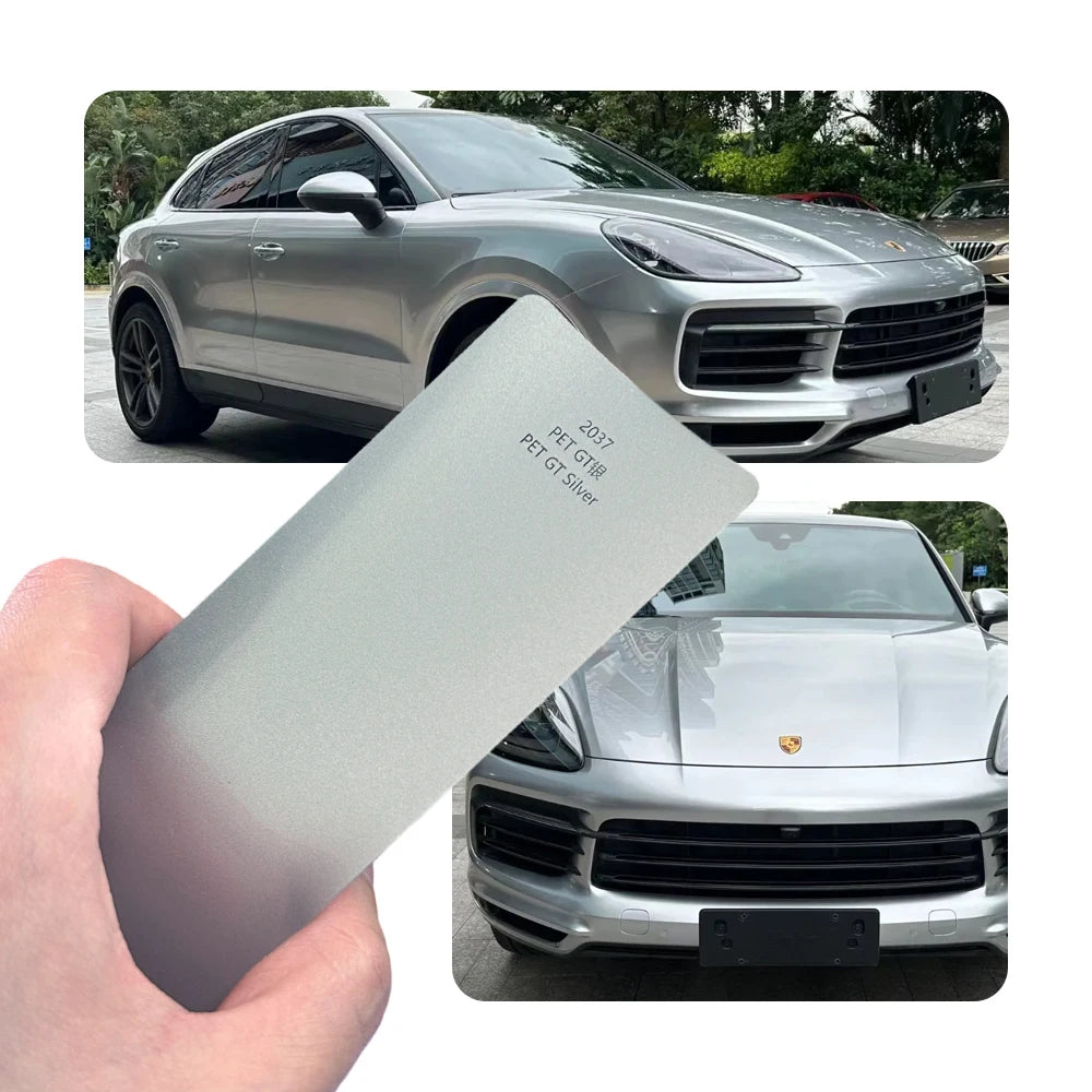 Premium Pet Gloss Gt Silver Vinyl Wrap Anti Scratch