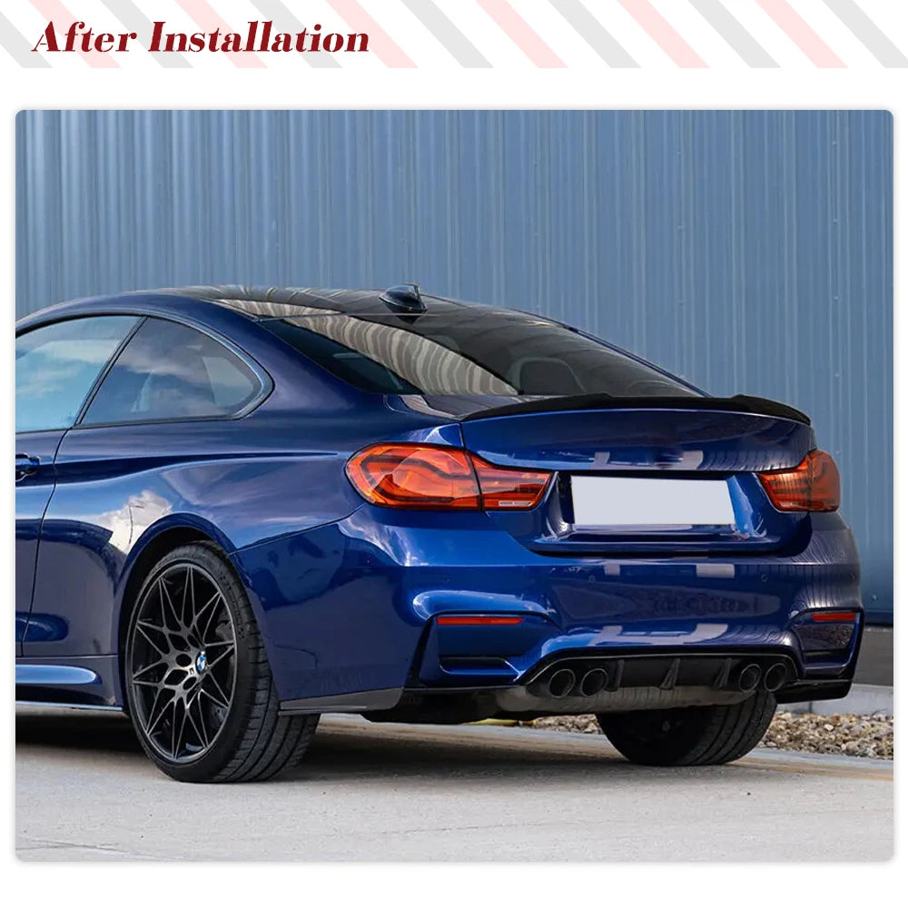 For BMW BMW 4 Series M4 F82 F83 2014-2020 Carbon Fiber Rear