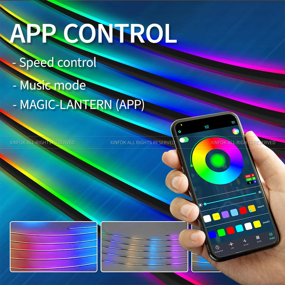 In Acrylic Interior Neon 12V Symphony RGB Ambient Strips