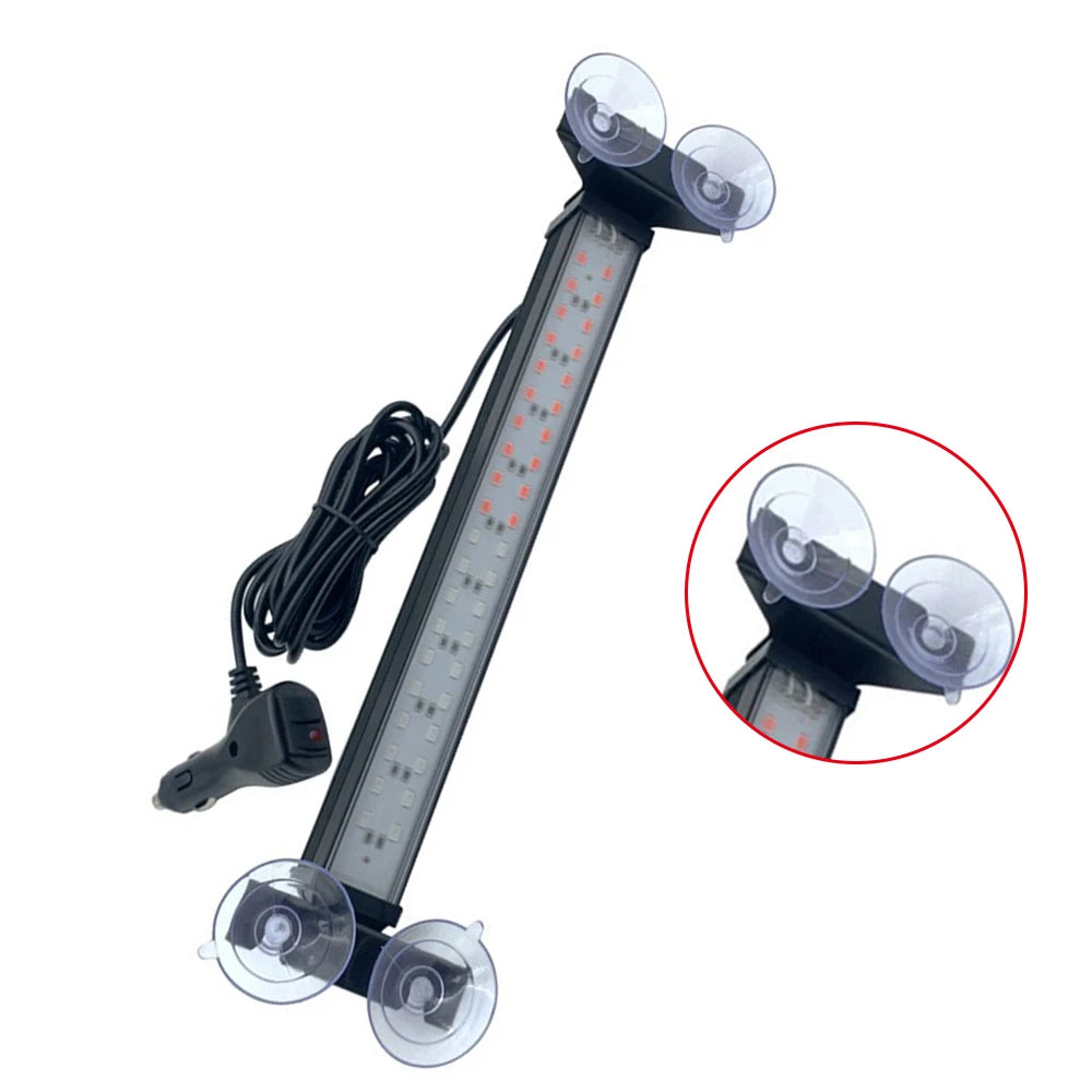 1PC 12v-24v 40LED Windshield Suction Cup Flashing Power Cord