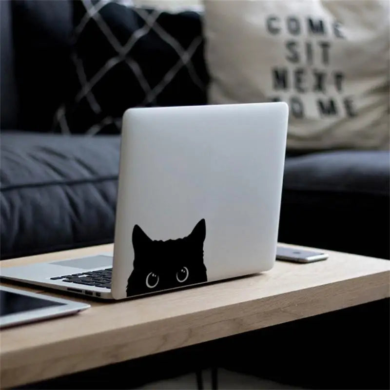 Stickers Waterproof Anime Cartoon Black Cat Sneak Electric