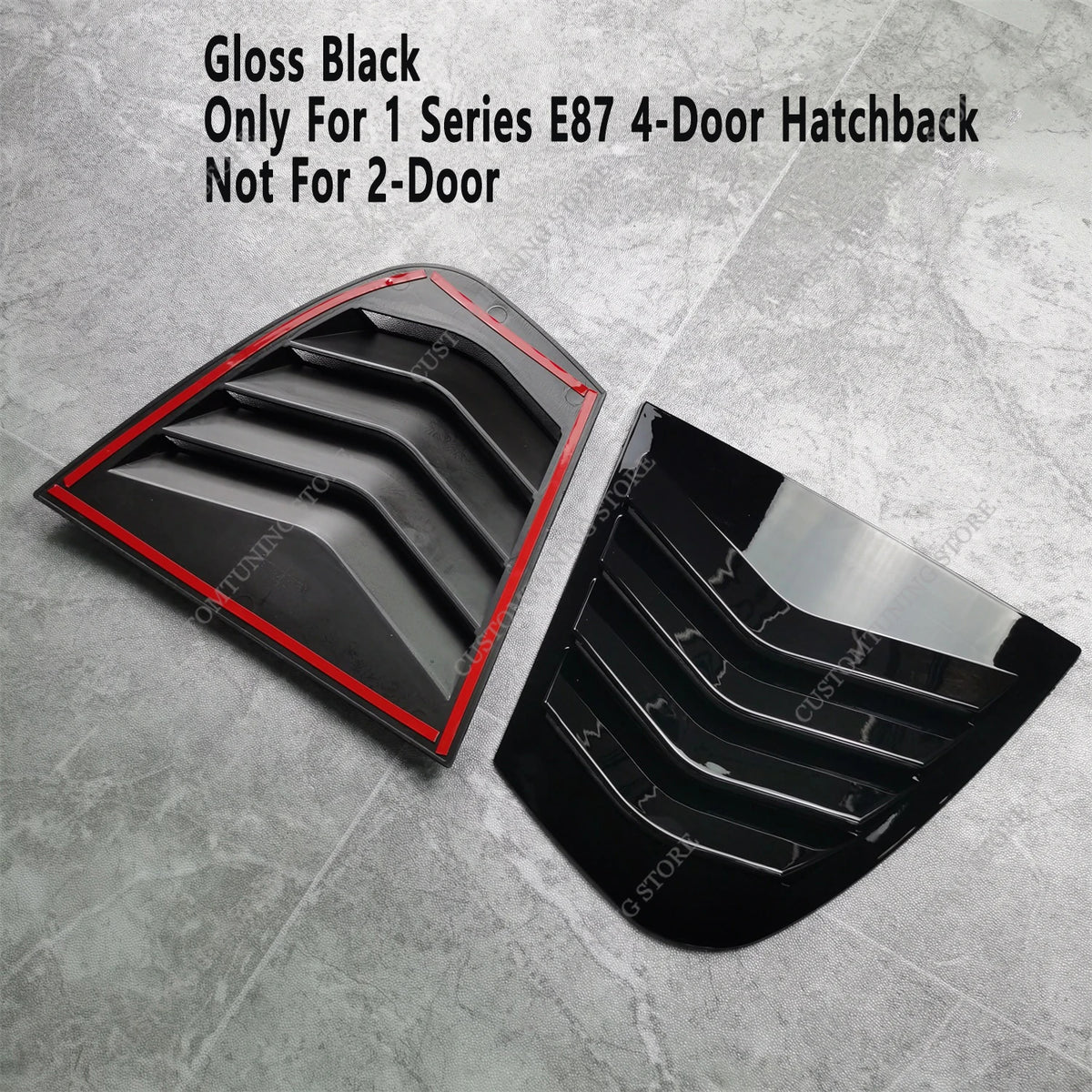 For BMW E87 Rear Window Louvers 116I 116D 118D 118I 120D 120I