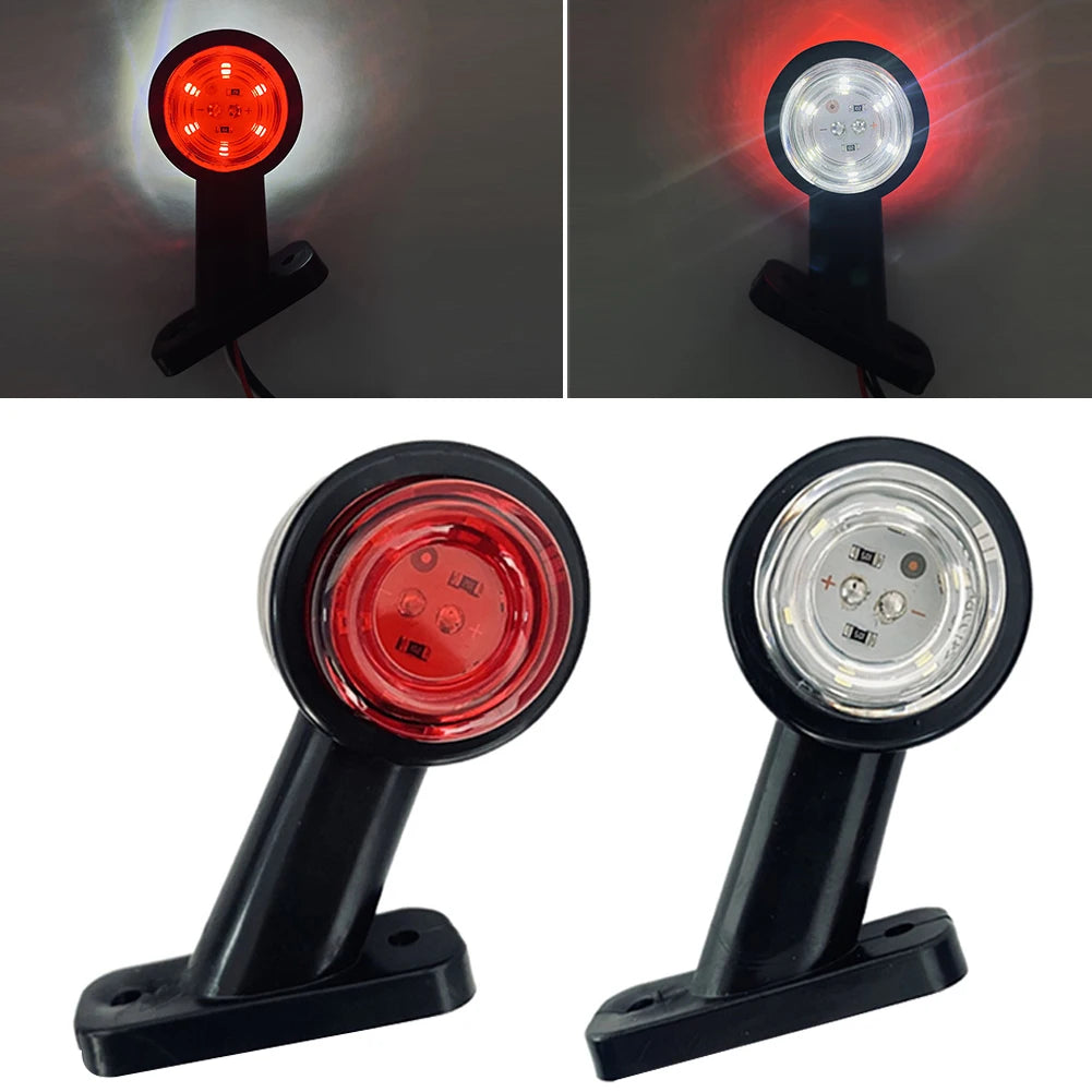 2PCS Position Trailer Rear Lanterns Truck Side Marker Lorry
