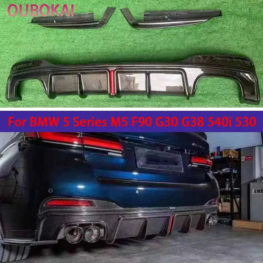 For BMW 5 Series M5 F90 G30 G38 540I 530 Carbon Fiber Rear