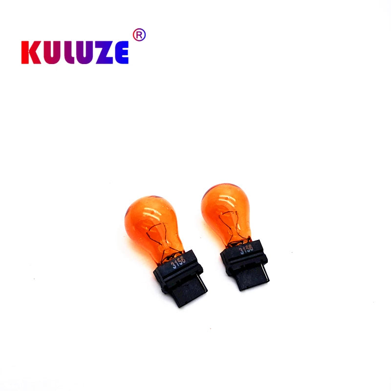 2PCS 3156 12v21w 3157 5W Amber External Turn Signal