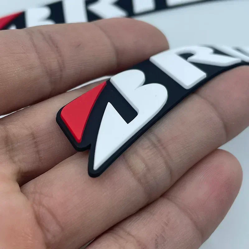 2CM Height Tire Letter Stickers 3D Rubber Waterproof Racing