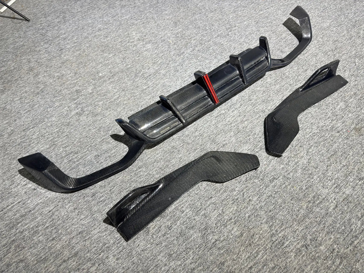 For BMW X4M Lci F98 2022+ Carbon Fiber Rear Bumper Diffuser
