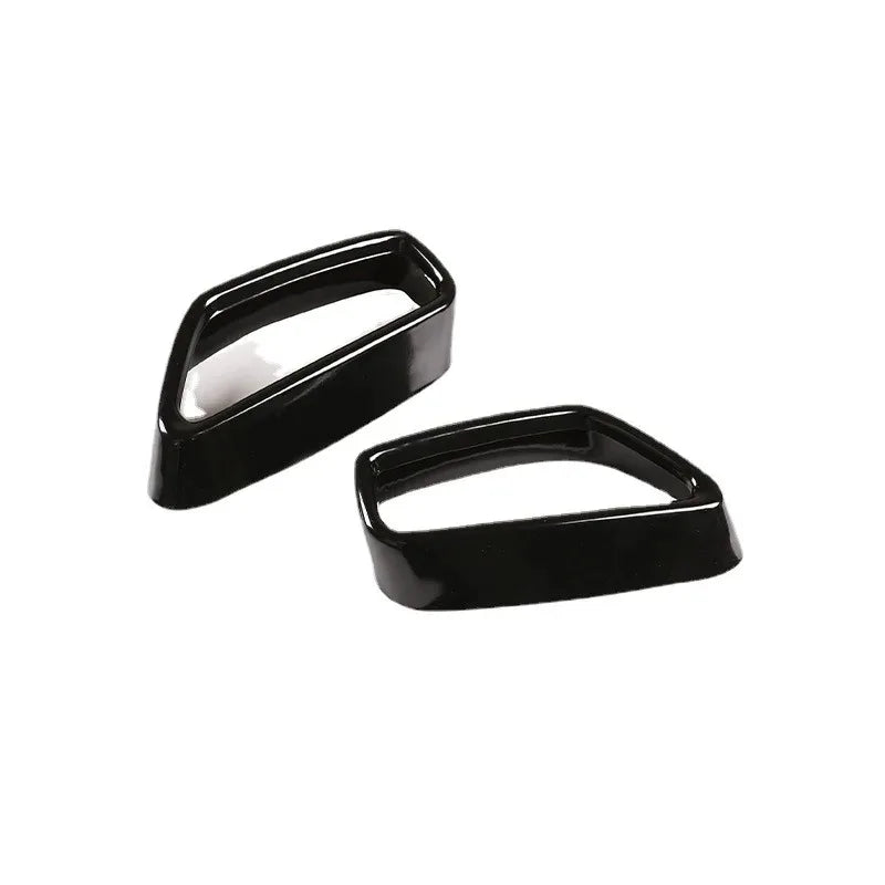 Glossy Black Carbon Fiber Pattern Exhaust Tip Fits BMW