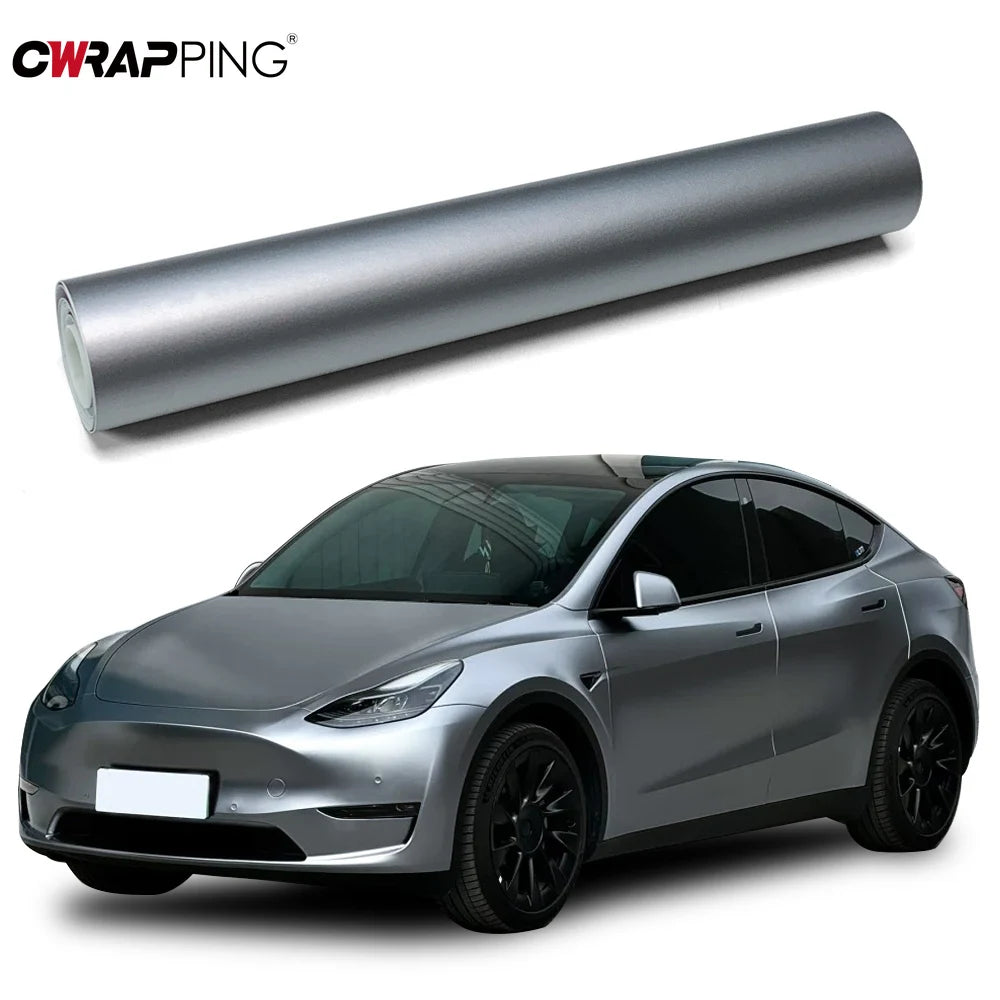 Matte Stickers self-adhesive Gray Vinyl Film Scooter Computer
