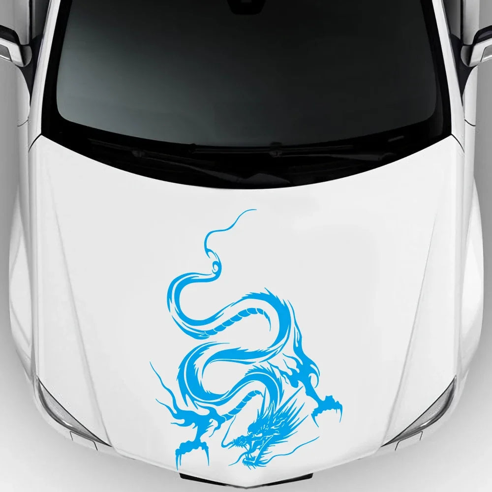 Fashion Dragon Sticker Hood Bumper Roof Vintage Traditional Front