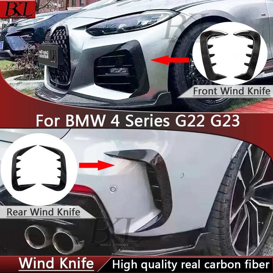 For BMW 4 Series G22 G23 425 430I Carbon Fiber Rear Bumper