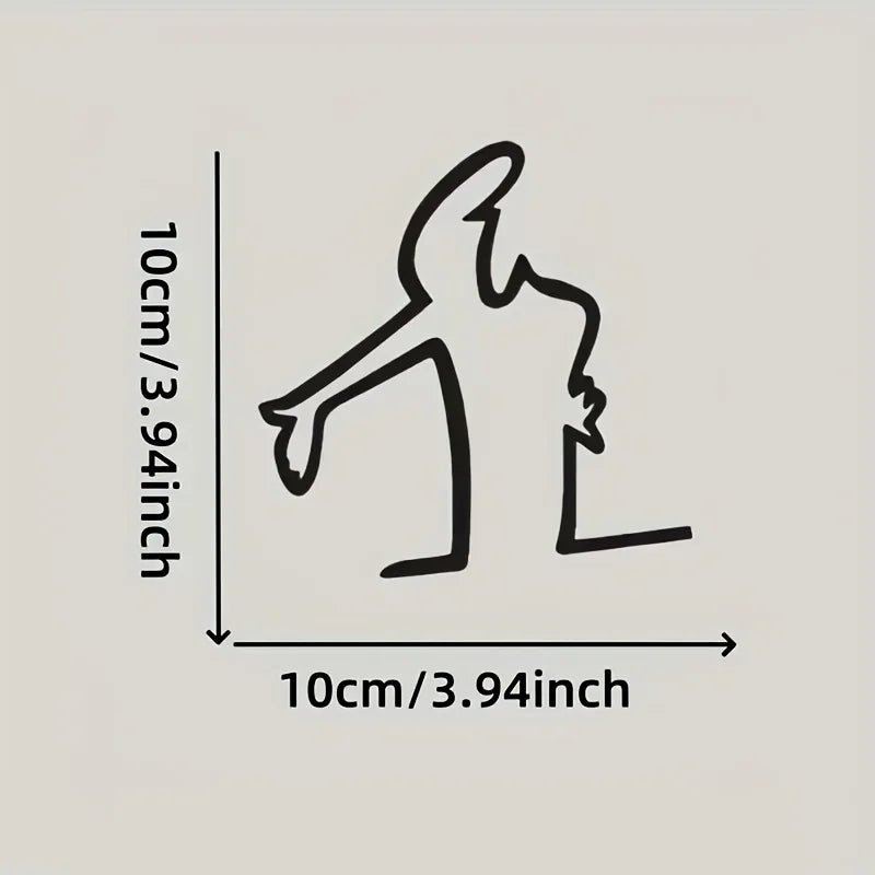 1PC Creative Action Pose Design Vinyl Sticker Waterproof