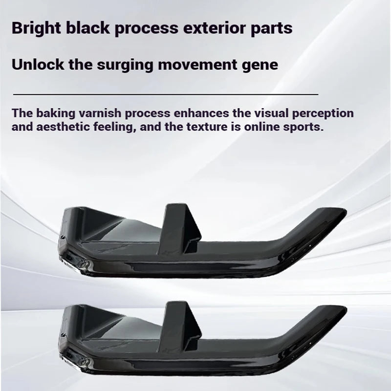 For BMW 5 Series I5 G60 Pair Bright Black Rear Bumper Protector