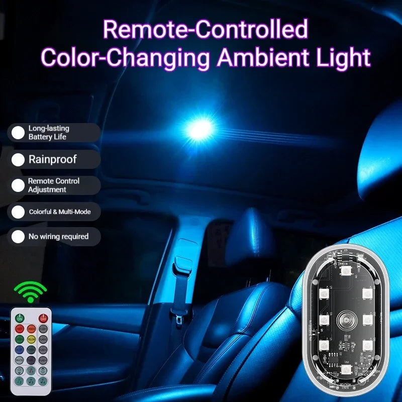 Ambient Lighting Magnetic Wireless RGB Rechargeable Interior Foot