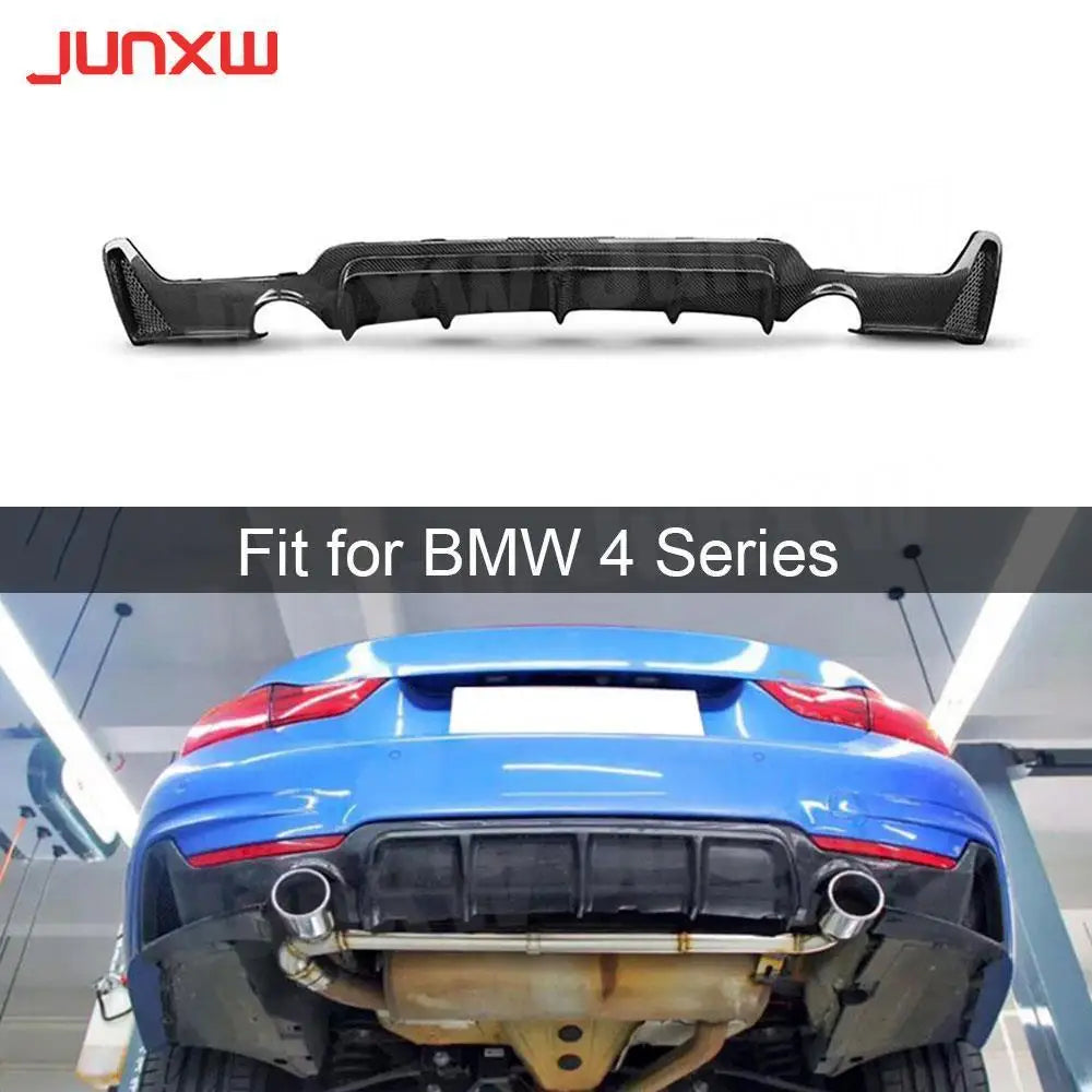 For BMW 4 Series F32 F33 Carbon Fiber Rear Diffuser Spoiler F36
