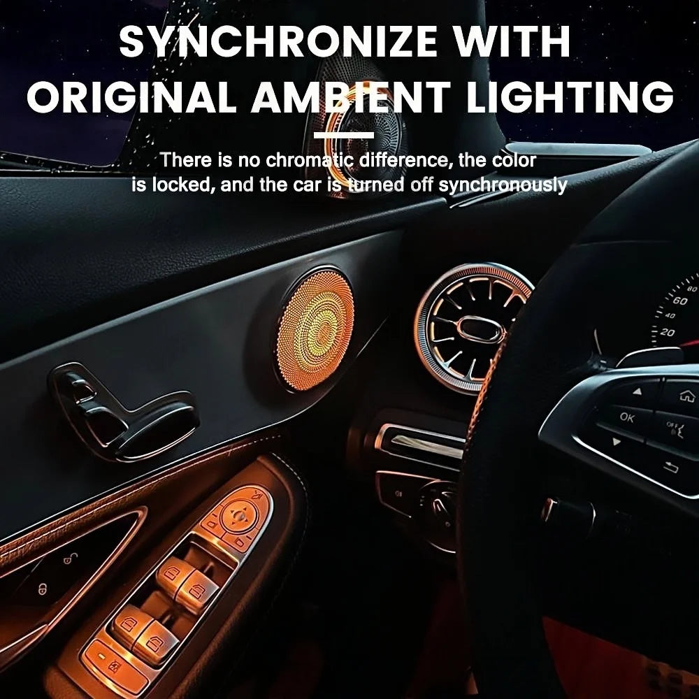 For Mercedes Benz W205 X253 W213 Door Luminou Speaker Cover W238