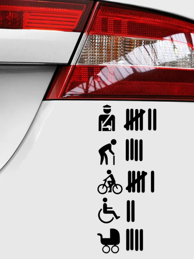 18CM Motorcycle Sticker Stroke List Tally Tuning Sunscreen