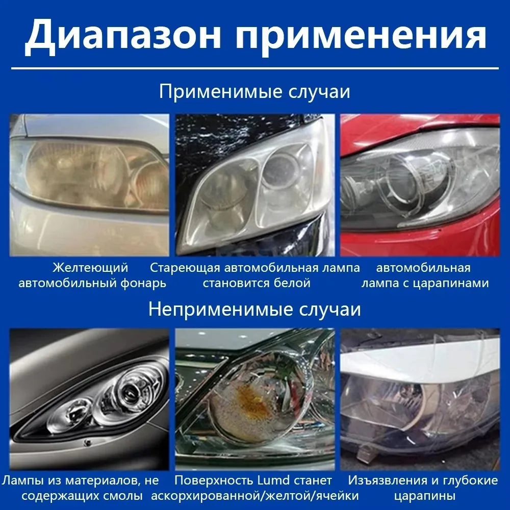 Headlight Restoration Kit Repair Polish Headlamp anti-scratch