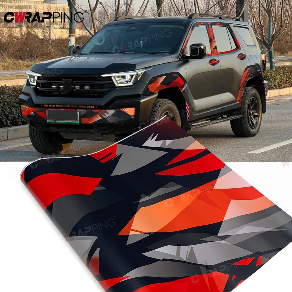 For Motorcycle Vinyls Camouflage Disruptive Pattern Geometry