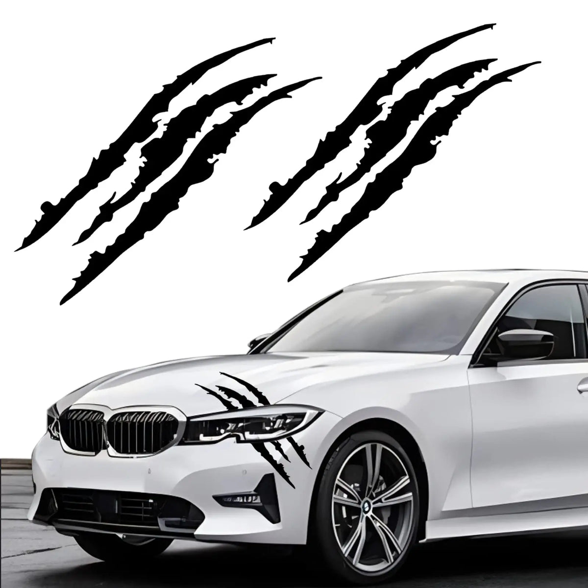 For Headlight Body 1PC Sticker Reflective Monster Claw Vinyl