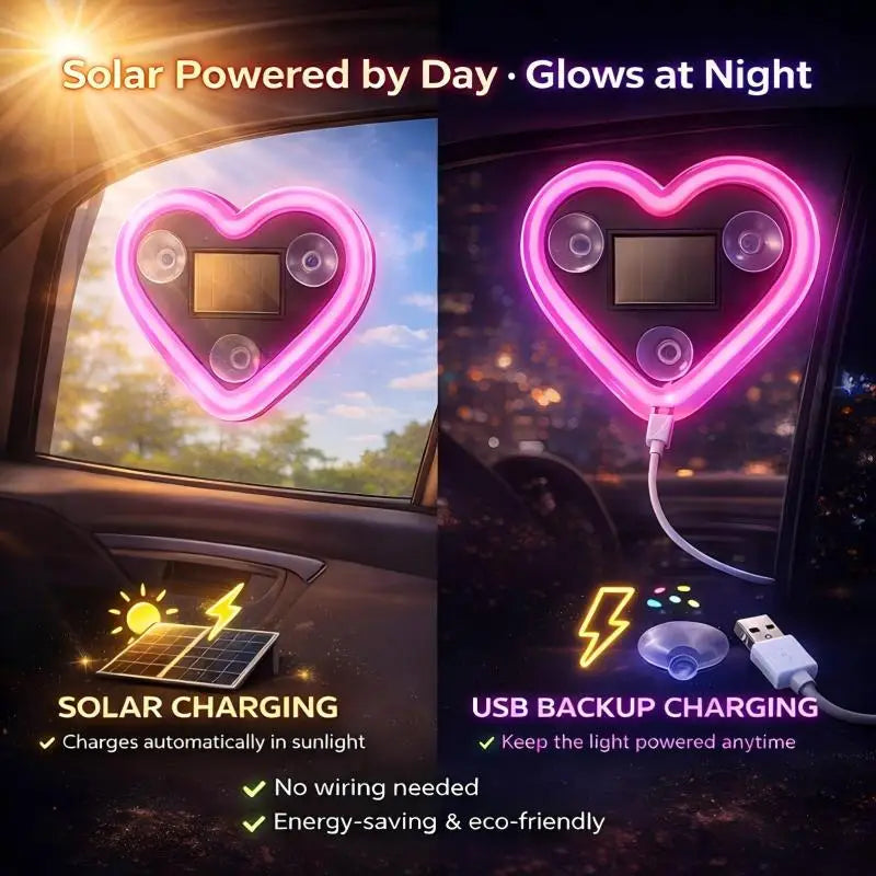 For Transparent Surfaces Such As Glass heart-shaped Ambient