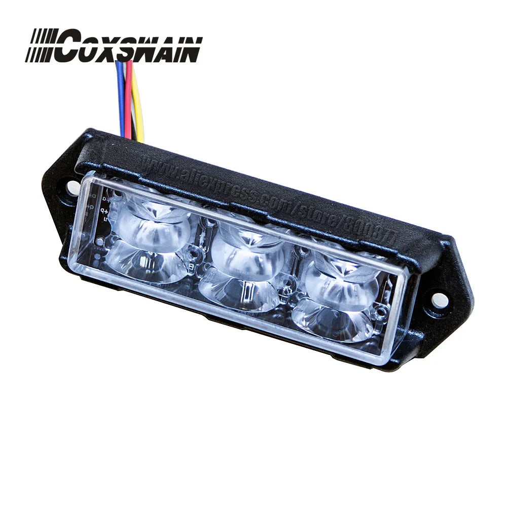 1PC Dual Color Grill Surface Mounting Strobe 3W Bright