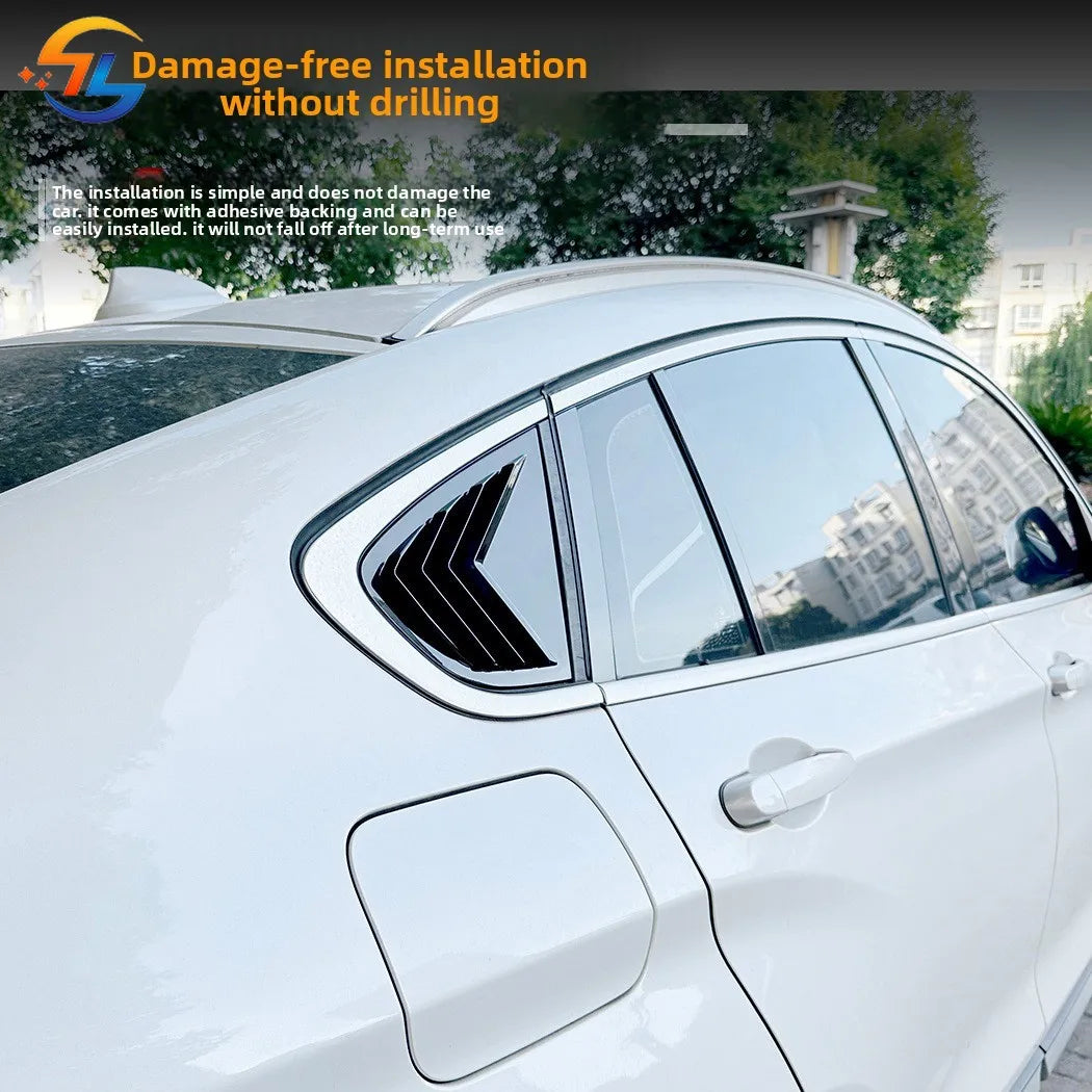 For BMW X4 F26 2014-2018 Window Blind Triangle Window Sticker
