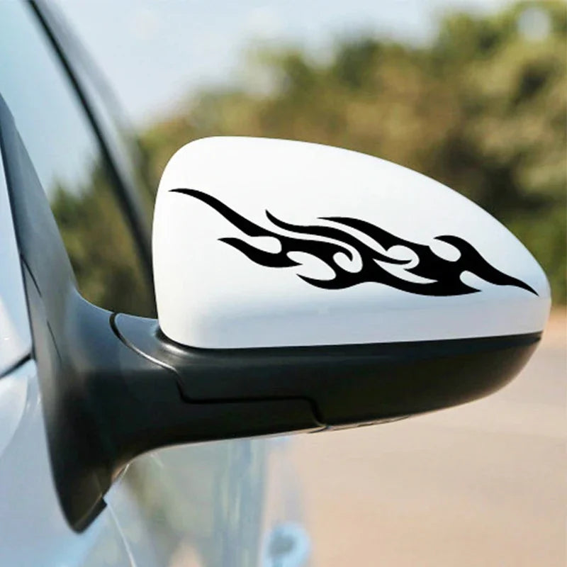 Sticker Modified Flame Stickers Scratches Motorcycle Decals