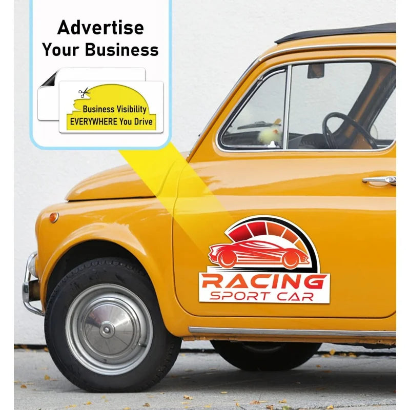 Magnetic Sticker Design Own Custom Business Sign Vinyl Sheets