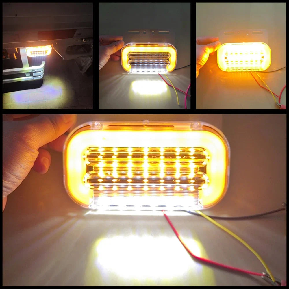 10PCS Truck Sidelight 12V 24V Cargo Width Side Marker