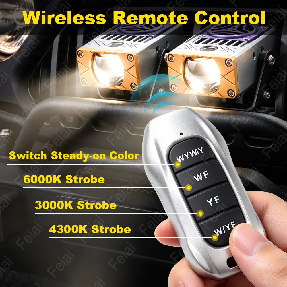 Wireless Remote Control Grille 3-color Strobe Front Grill