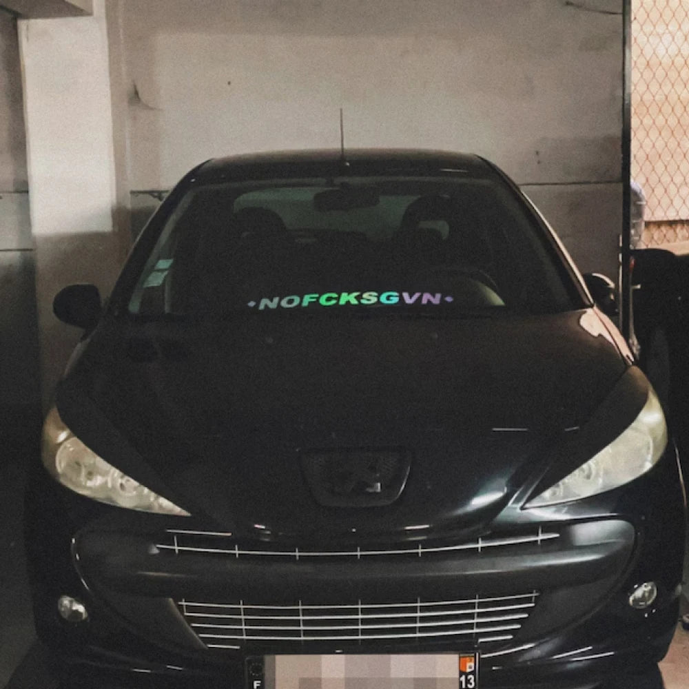 Nofcksgvn Front Window Sticker Windscreen Motorsport Bumper
