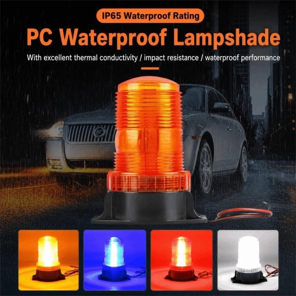 9-90v Warning Mount Strobe Water Block Shock Resist Emergency