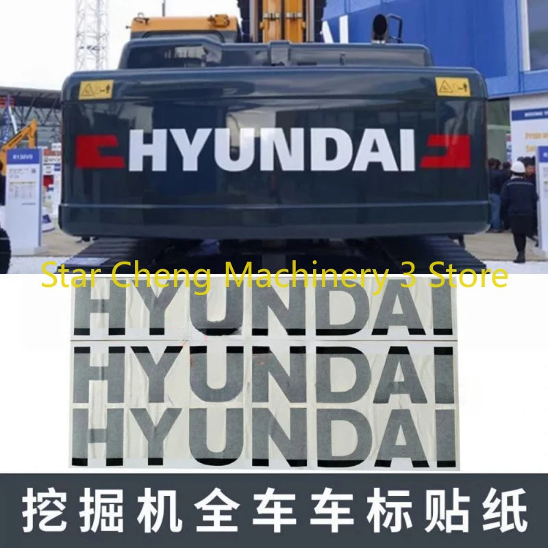 For Hyundais 60 75 110 130 Set Excavator Decal Stickers 150 215