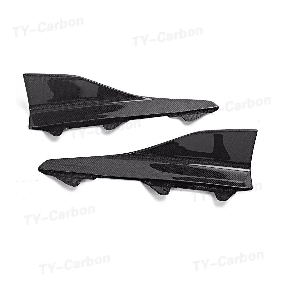 For BMW 2 Series F87 M2 Real Carbon Fiber Side Skirts Splitters