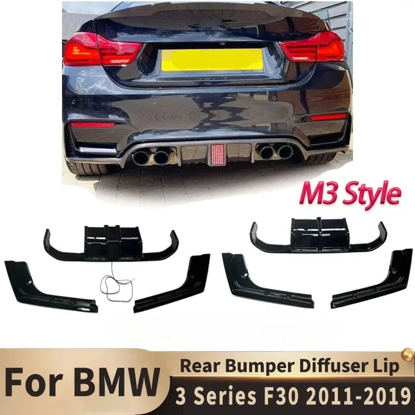 For BMW 3 Series F30 Dedicated M3 2011-2019 Rear Bumper Diffuser