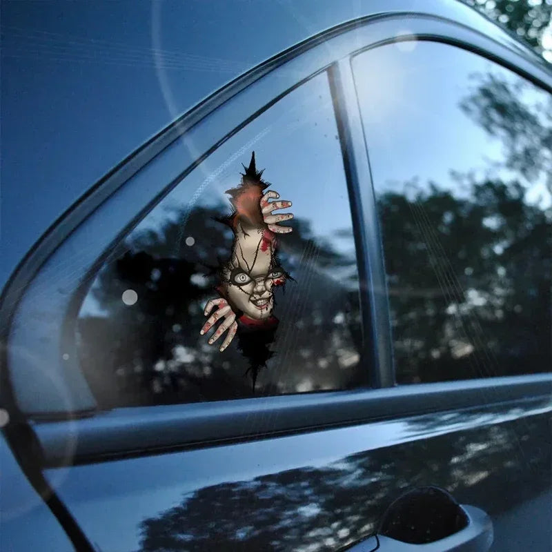 Sticker Horror Characters Skull Force Open From Cracked Series