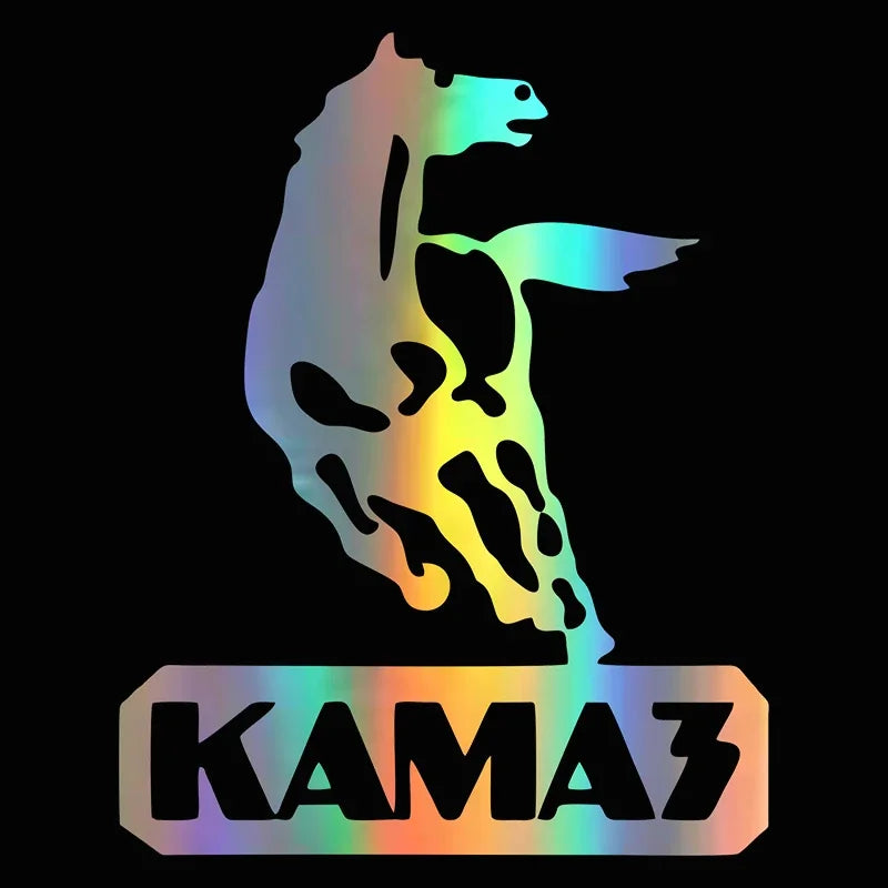 For Auto Motorcycle Laptop Stickers Scratch Kamaz Logo Funny