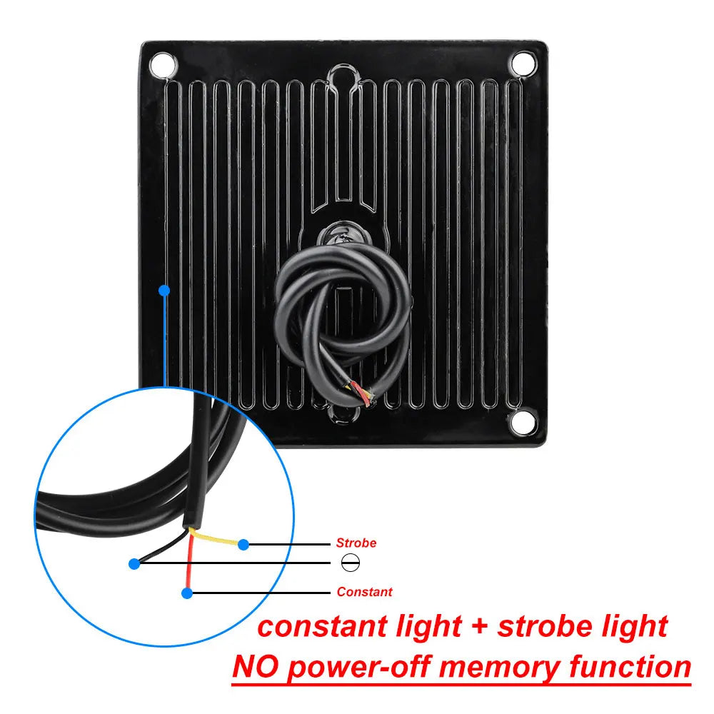 4X Truck 12V 24V 6SMD Strobe Warning Grille Flashing
