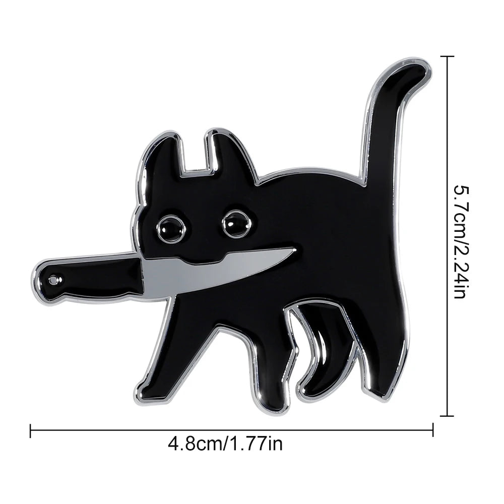 For Auto Decoration Accessories 1PC Cat Sticker 3D Metal Sport