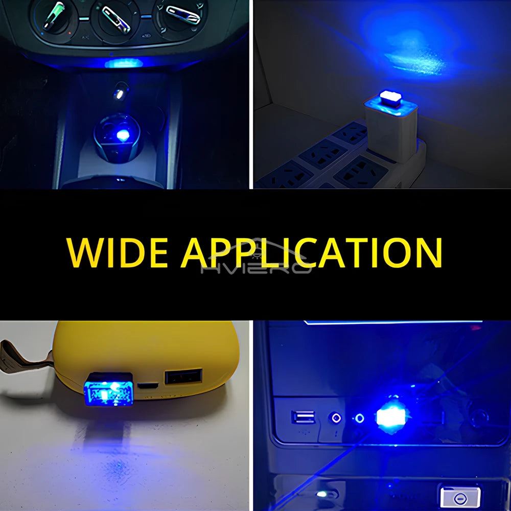 MINI USB RGB Atmosphere Red Blue White Lamps Emergency