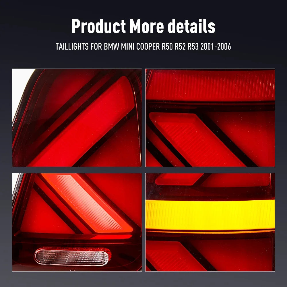 For BMW MINI Cooper R50 R52 Pair Tail R53 2001-2006 Drl Reverse