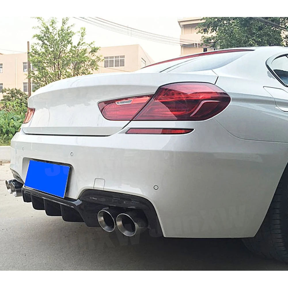For BMW 6 Series F06 F12 Carbon Fiber Rear Diffuser Fit F13 640I