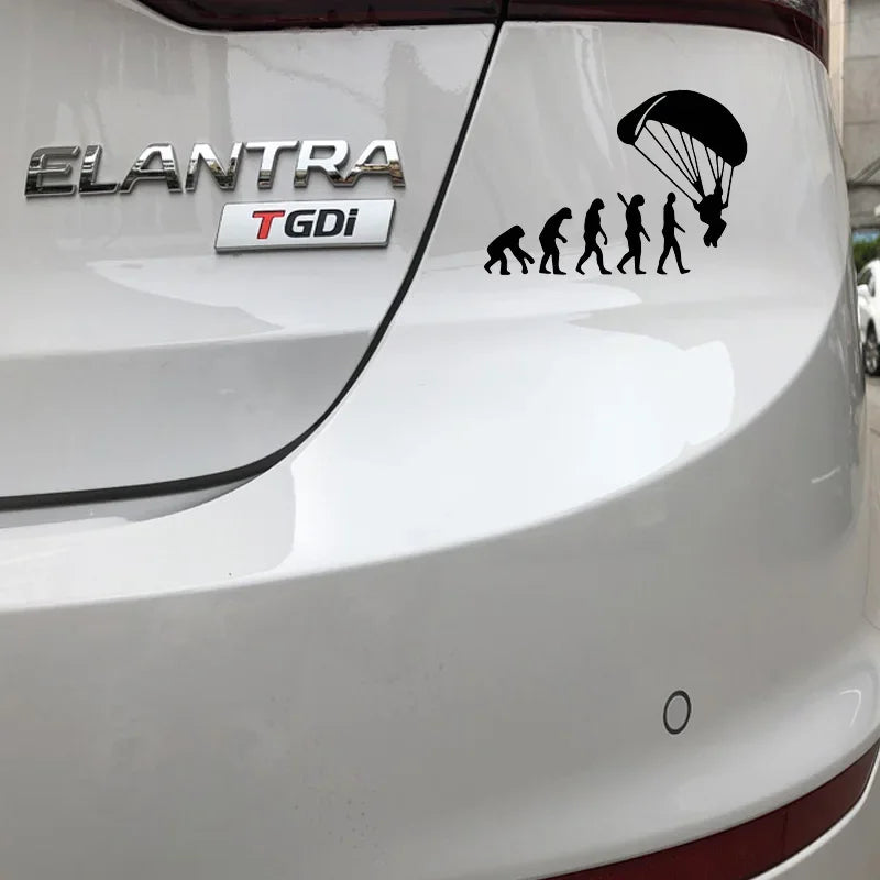 Ofk Stylish Cover Scratch Decals Human Evolution Sticker