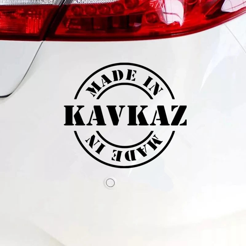 For Auto cs-1426 Made In Kavkaz Funny Sticker Vinyl Decal