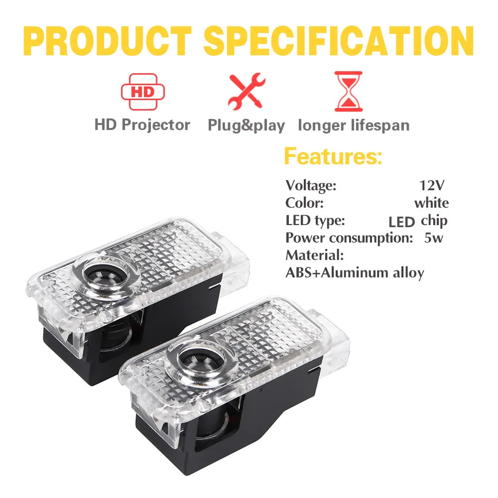 For Audi Q3 8U F3 Q5 2PCS 8R Fy Q7 4L 4M Q8 Sportback Door