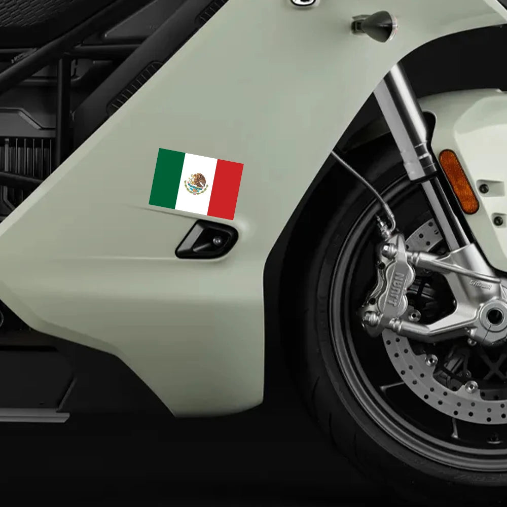 For Skoda Volkswagen SEAT Tesla Toyota 3PCS Mexican Flag Sticker